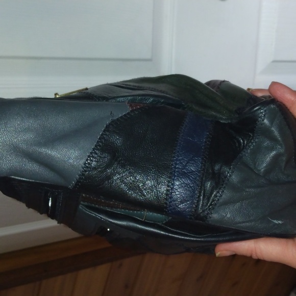 Zeca Italy design patch style cross body bag purse - Picture 9 of 17